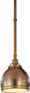 Visual Comfort E.F. Chapman Sloane 1 Light Pendant in Antique-Burnished Brass - Open Box