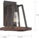 Outrigger 1 Light 10 inch Mahogany Bronze and Nutmeg Wood Wall Sconce Wall Light