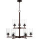 Oslo 9 Light 26 inch Bronze Chandelier Ceiling Light