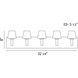 Anglo 5 Light 33 inch Satin Nickel Vanity Light Wall Light