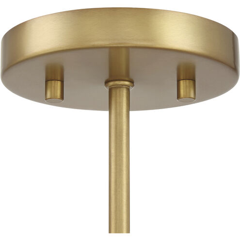 Oldmill 3 Light 18.25 inch Legacy Brass Semi Flush Ceiling Light