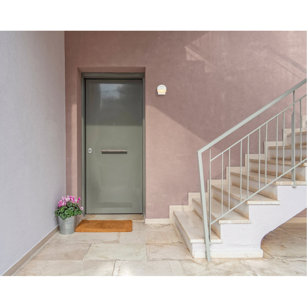 Raine Outdoor Wall Light in White