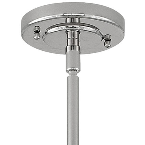 Amelia 1 Light 13 inch Polished White with Polished Nickel Indoor Mini Pendant Ceiling Light