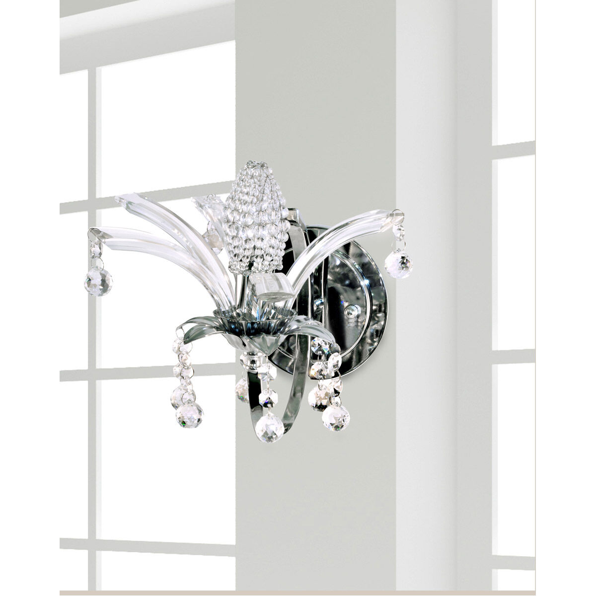 Evelyn 1 Light 10 inch Polished Chrome Wall Sconce Wall Light