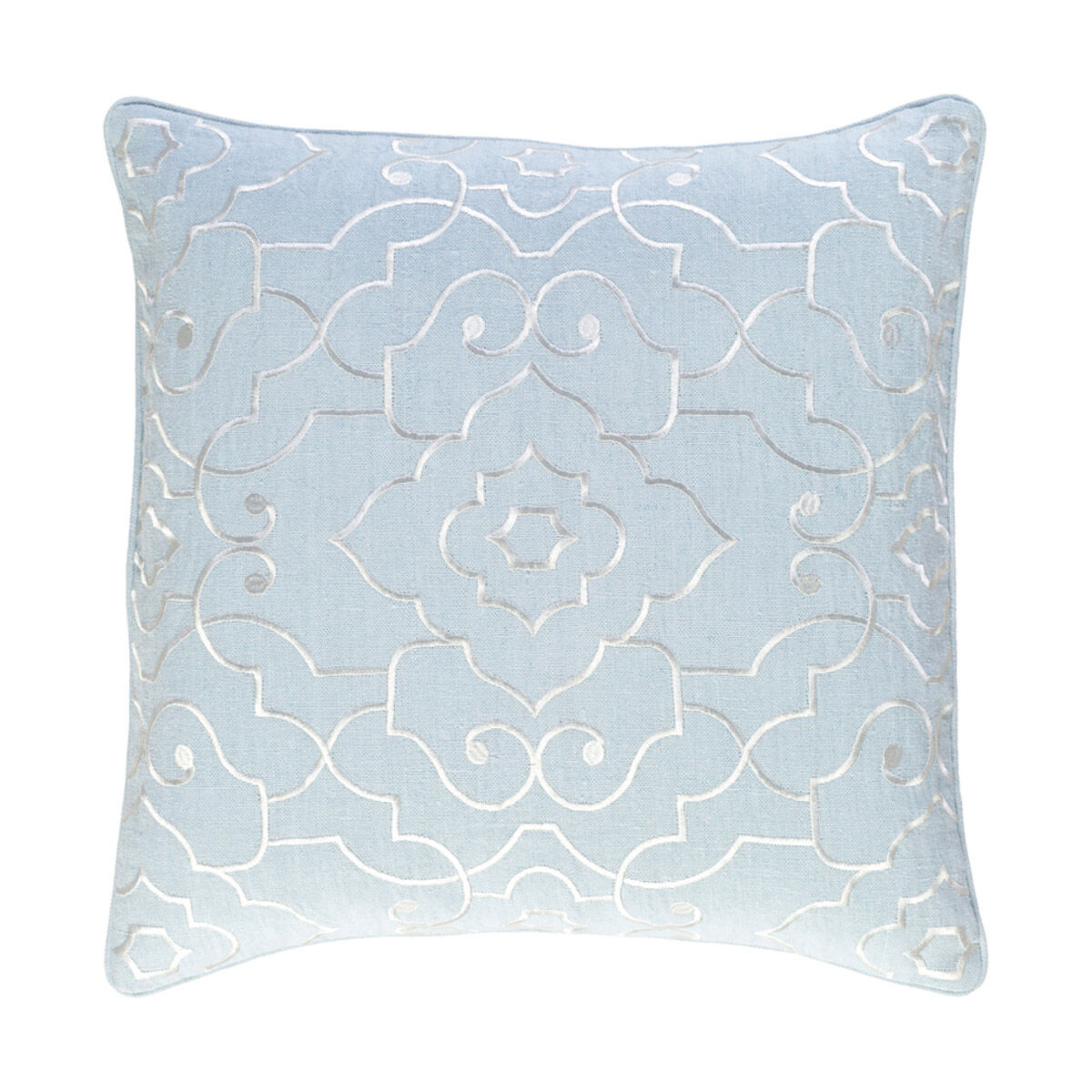 Adagio 20 X 20 inch Light Gray and Cream Throw Pillow