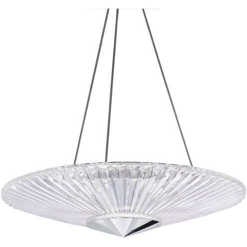 Origami LED 18.8 inch Polished Chrome Pendant Ceiling Light, Schonbek Signature