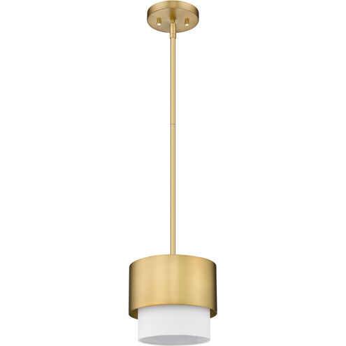 Counterpoint 1 Light 7.25 inch Modern Gold Pendant Ceiling Light