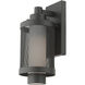 Nottingham 1 Light 12 inch Textured Black Outdoor Wall Lantern