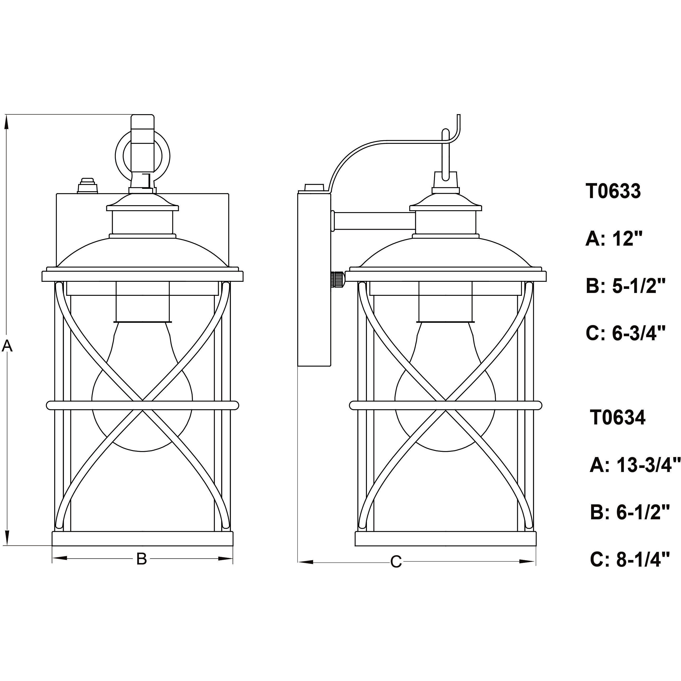 Adams LED 12 inch Black Outdoor Wall