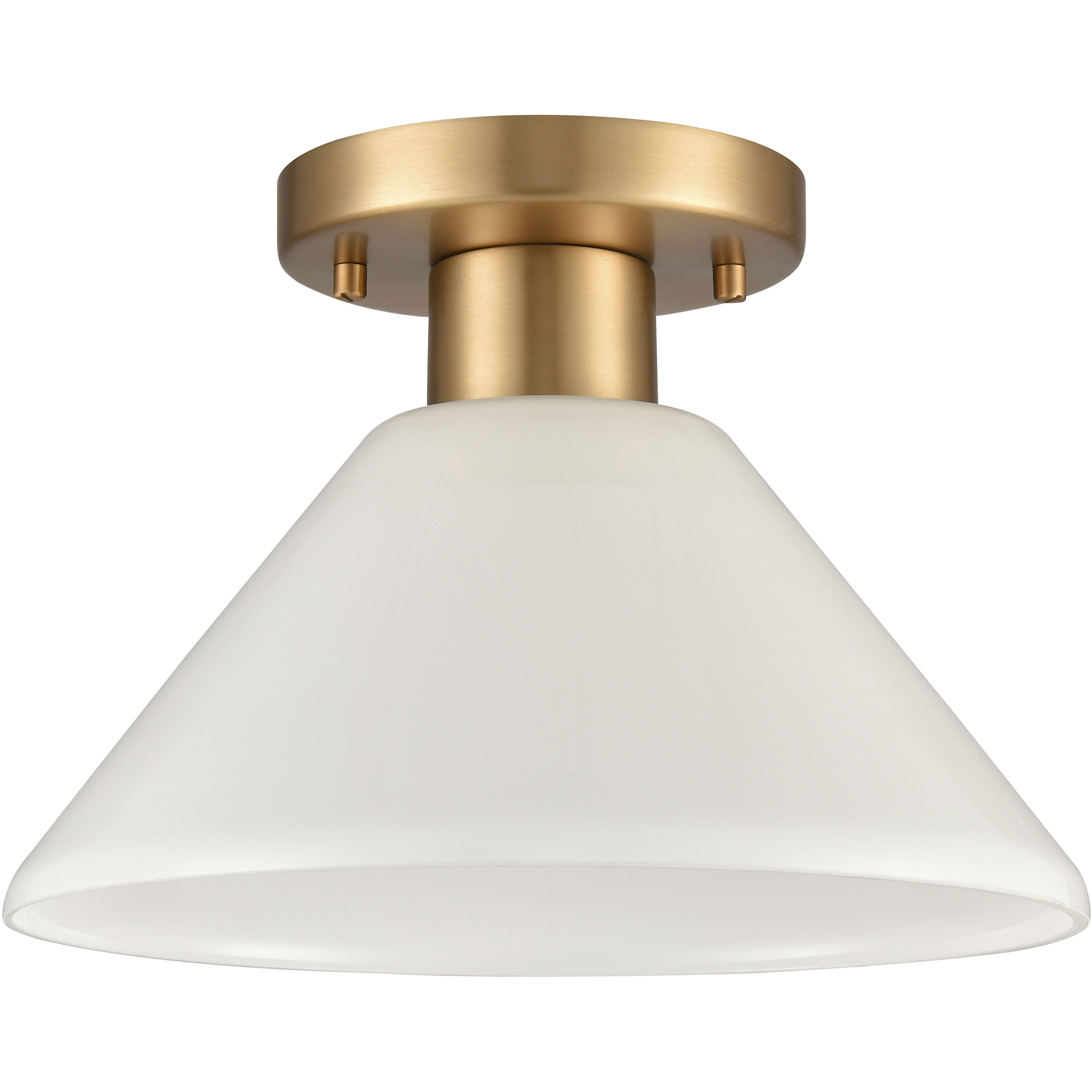 Vivica 1 Light 10 inch Brushed Gold Flush Mount Ceiling Light