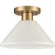Vivica 1 Light 10 inch Brushed Gold Flush Mount Ceiling Light