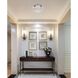 Monroe 1 Light 12 inch Chrome Flush Mount Ceiling Light