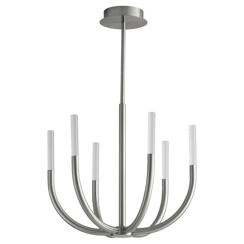 Presto 6 Light 22 inch Satin Nickel Chandelier Ceiling Light