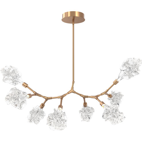 Blossom LED 49.3 inch Novel Brass Linear Pendant Ceiling Light in 2700K LED, Modern Branch