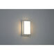 Montana LED 9 inch Satin and White Outdoor Wall Mount