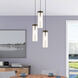 Art Glass 1 Light 5 inch Bronze Mini Pendant Ceiling Light