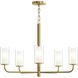 Mack 5 Light 28 inch Brushed Gold Chandelier Ceiling Light