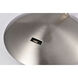 Orb 120 Brushed Nickel LED Track Head - J-Type Ceiling Light