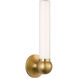 Thomas O'Brien Jeffery LED 4.5 inch Hand-Rubbed Antique Brass Bath Sconce Wall Light