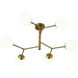 Canada 6 Light 35 inch Antique Brass Chandelier Ceiling Light