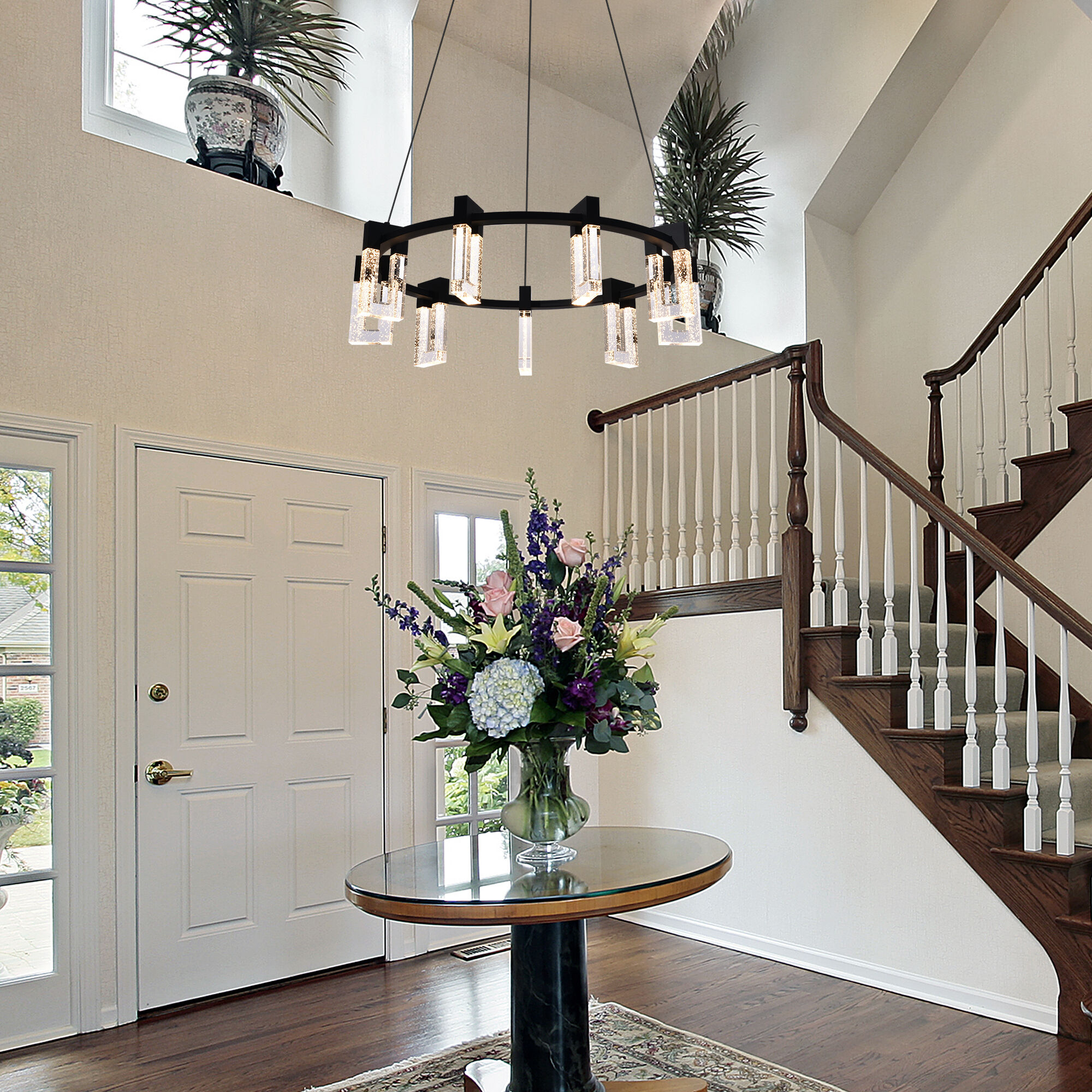 Artisan Collection/SORRENTO Series 27 inch Black Chandelier Ceiling Light