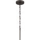Erma 5 Light Olde Bronze Chandelier Ceiling Light, Medium, 1 Tier