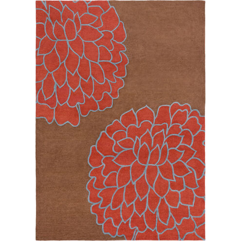 Artist Studio 156 X 108 inch Burnt Orange, Dark Brown, Denim Rug