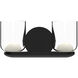 Cedar LED 12 inch Black Bath Vanity Light Wall Light