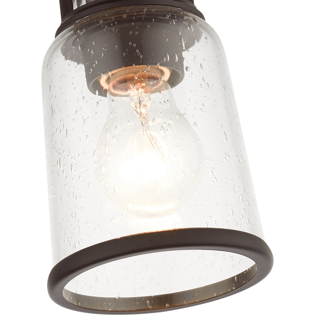 Lawrenceville 1 Light 5 inch Bronze Flush Mount Ceiling Light