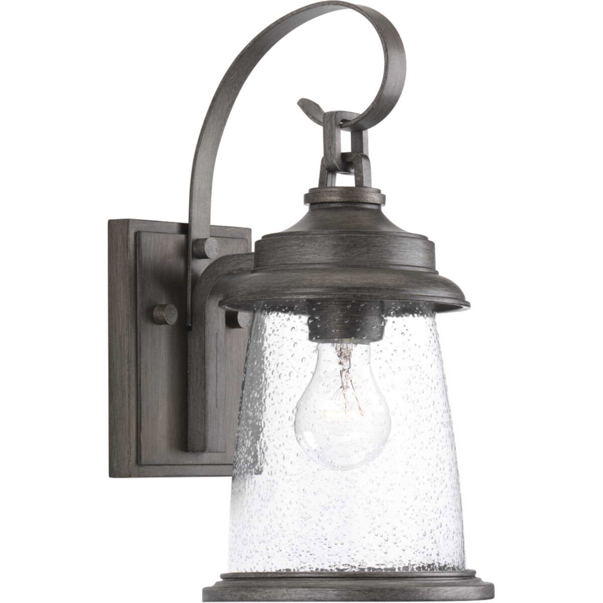 Conover 1 Light 14 inch Antique Pewter Outdoor Wall Lantern, Small