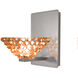 Eternity Jewelry 1 Light 5.25 inch Brushed Nickel Wall Sconce Wall Light
