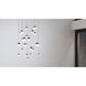 Grapes LED 27 inch Satin Nickel Cluster Pendant Ceiling Light in White Glass