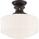 Thomas O'Brien Milton Road 1 Light 14.25 inch Bronze Flush Mount Ceiling Light