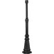Surface Mount 78 inch Black Outdoor Post
