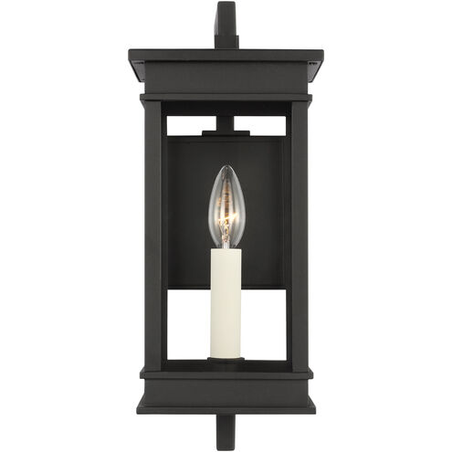 C&M by Chapman & Myers Cupertino 1 Light 15 inch Textured Black Outdoor Wall Lantern