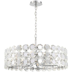 Perrene 8 Light 31.5 inch Chrome Chandelier Ceiling Light