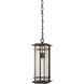 San Marcos 1 Light 7 inch Coal/Antique Copper Accents Outdoor Chain Hung Lantern, Great Outdoors