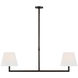 Paloma Contreras Olivier LED 65 inch Bronze Linear Chandelier Ceiling Light