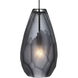 Sean Lavin Briolette 1 Light 120 Satin Nickel Low-Voltage Pendant Ceiling Light in Incandescent, Monopoint, Smoke Glass