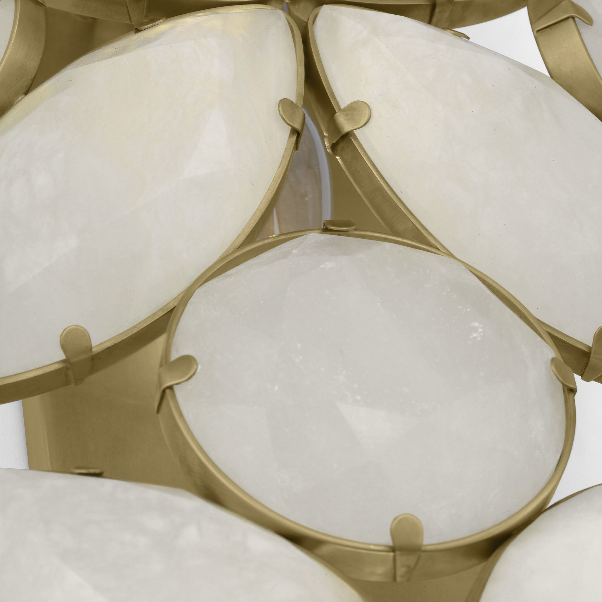 kate spade new york Lloyd Sconce Wall Light in Soft Brass, Alabaster