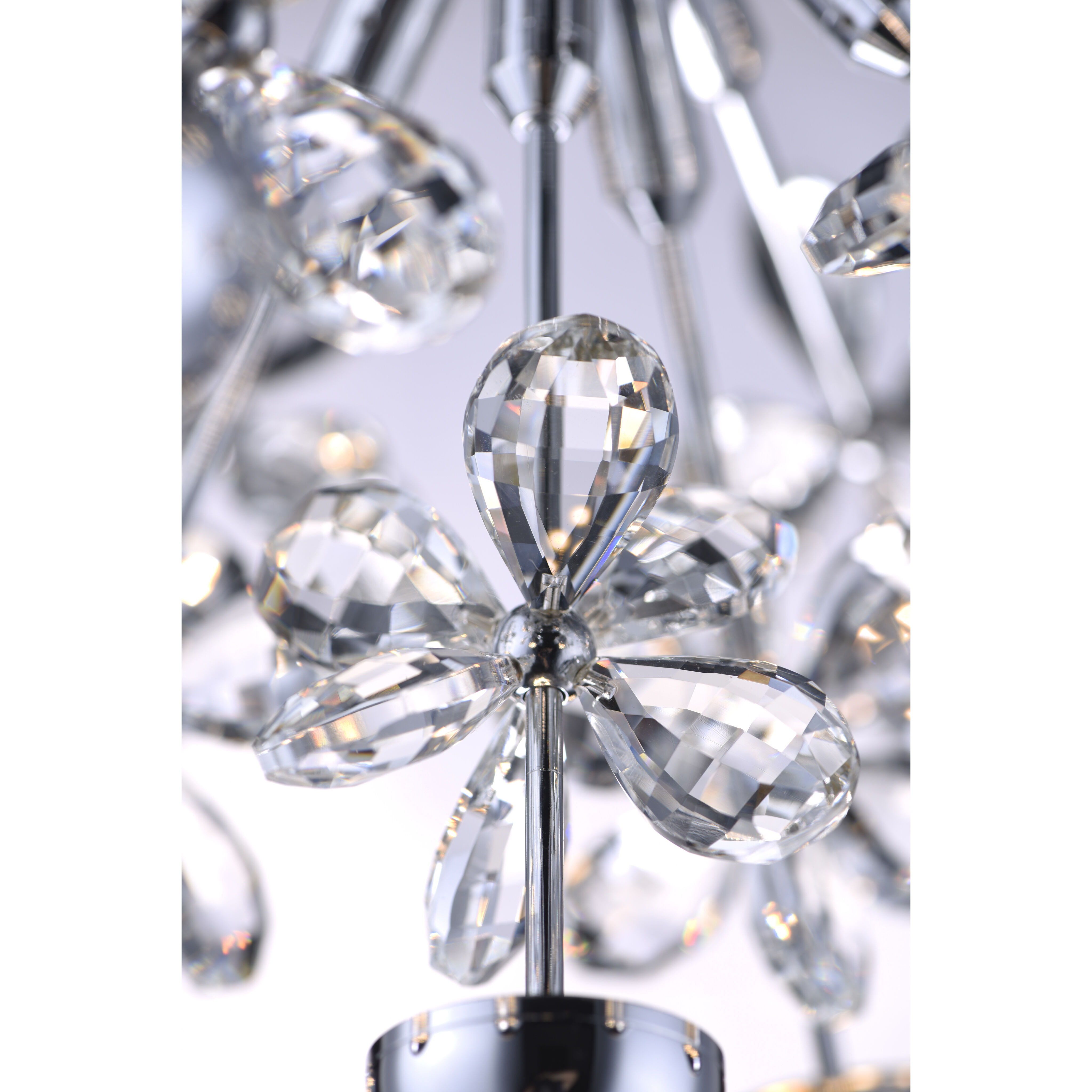 Supernova LED 34 inch Polished Chrome Multi-Light Pendant Ceiling Light