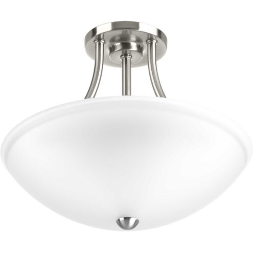 Gather LED LED 13 inch Brushed Nickel Semi-Flush Mount Convertible Ceiling Light, Progress LED