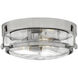 Harper 3 Light 15.75 inch Brushed Nickel Indoor Flush Mount Ceiling Light