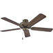 Metro Wet 52 inch Metallic Matte Bronze with Walnut Blades Fan