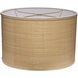 Drum Natural Raffia 15 inch Shade in Medium, Medium