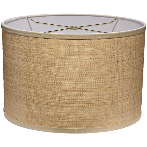Drum Natural Raffia 15 inch Shade in Medium, Medium