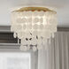 Elsa LED 16 inch Natural Brass Flush Mount Ceiling Light