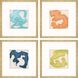 Abstract Collection Multi Framed Art