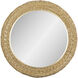 Athena French Gold with Natural Seagrass Wall Mirror