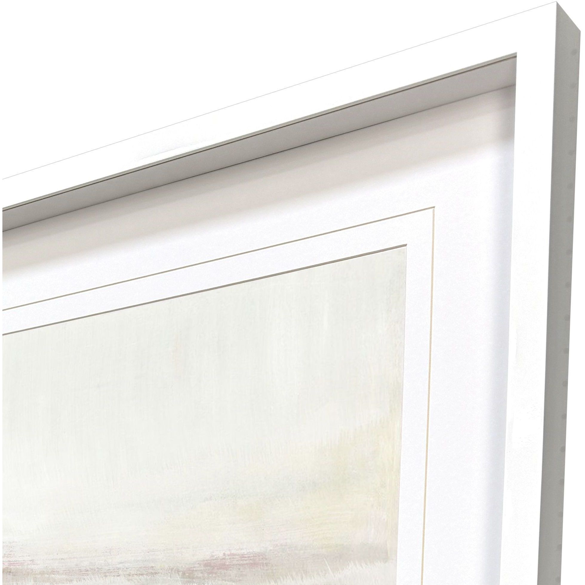 Restful Landscape Gray and Pink and Purple Framed Art